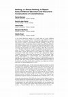 Research paper thumbnail of Nothing or almost nothing to report: Early childhood educators and reporting of racial incidents