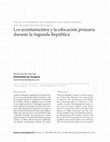 Research paper thumbnail of Los ayuntamientos y la educacion primaria durante la Segunda Republica