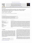 Research paper thumbnail of Chemotherapy drug thioTEPA exacerbates stress-induced anhedonia and corticosteroid responses but not impairment of hippocampal cell proliferation in adult mice