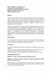 Research paper thumbnail of Ementa - PPGCP -UNIRIO -2º semestre -2021 Curso: Estado e Políticas Públicas Professores: Camila de Mario & Celina Souza Horário: Sexta-feira, das 9h às 12h Código Google Sala de Aula: EMENTA