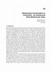 Research paper thumbnail of Biodiversity Conservation in Costa Rica - An Animal and Plant Biodiversity Atlas