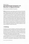 Research paper thumbnail of (Architektonische) Transparenz von Moscheen im Migrationskontext