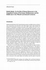 Research paper thumbnail of Mobile Metals: On the Role of Natural Resources in the Geopolitical Context of the Eastern Mediterranean and the Middle East in the Fifteenth and Sixteenth Centuries