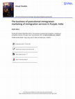 Research paper thumbnail of The business of postcolonial immigration