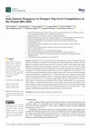 Research paper thumbnail of Judo Injuries Frequency in Europe’s Top-Level Competitions in the Period 2005–2020