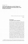 Research paper thumbnail of Chapter One The Peasant-Question and the Origins of Stalinism: Rethinking the Destruction of the October Revolution