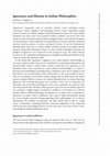 Research paper thumbnail of Ignorance and Illusion in Indian Philosophies