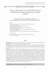 Research paper thumbnail of One year after the first cases of COVID-19: Factors influencing the anxiety among Kosovar university students