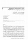 Research paper thumbnail of Dual identity?: A methodological critique of the Linz-Moreno question as a statistical proxy of national identity