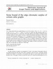 Research paper thumbnail of Some bound of the edge chromatic surplus of certain cubic graphs