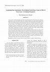 Research paper thumbnail of Evaluating Peace Agreements: The Jordanian-Israeli Peace Treaty of 1994, 16 Years Later: A Jordanian Perspective