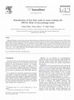 Research paper thumbnail of Esterification of free fatty acids in waste cooking oils (WCO): Role of ion-exchange resins