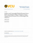 Research paper thumbnail of Artifacts and Commingled Skeletal Remains from a Well on the Medical College of Virginia Campus: Human Skeletal Remains from Archaeological Site 44HE814