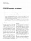 Research paper thumbnail of Precise point positioning for TAI computation