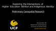 Research paper thumbnail of LASA 2020: Exploring the Intersections of Higher Education Attrition and Indigenous Identity: Preliminary Geospatial Research