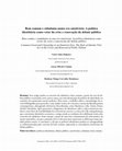 Research paper thumbnail of Bem comum e cidadania numa era emotivista: A política identitária como vetor da crise e renovação do debate público