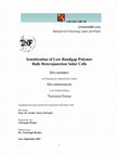 Research paper thumbnail of Sensitization of Low Bandgap Polymer Bulk Heterojunction Solar Cells