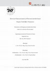 Research paper thumbnail of Electrical Characterisation of Poly ( vinyl alcohol ) based Organic Field Effect Transistors