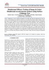 Research paper thumbnail of Disinfectant Efficacy Testing of Imago & Getter Disinfectant on non-porous surfaces using Surface Challenge Test