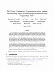 Research paper thumbnail of The virtual goniometer: demonstrating a new method for measuring angles on archaeological materials using fragmentary bone