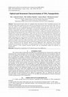 Research paper thumbnail of Optical and structural characterization of TiO2 films doped with silver nanoparticles obtained by sol–gel method