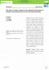 Research paper thumbnail of The effect of organic composts on the chemical characteristics of fenugreek (trigonellafoenum greacum) from sudan and tunisia