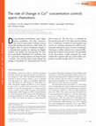 Research paper thumbnail of The rate of change in Ca(2+) concentration controls sperm chemotaxis