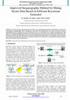 Research paper thumbnail of Improved Steganographic Method for Hiding Secure Data Based on Efficient Keystream Generator