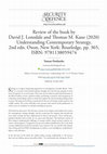 Research paper thumbnail of Review of the book by David J. Lonsdale and Thomas M. Kane (2020) Understanding Contemporary Strategy, 2nd edn. Oxon, New York: Routledge, pp. 365, ISBN: 9781138059474