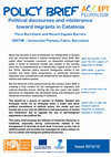 Research paper thumbnail of Political Discourses and Intolerance toward Migrants in Catalonia