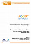 Research paper thumbnail of Intolerant Discourses about Migrants in Catalan Politics