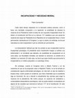 Research paper thumbnail of Incapacidad y necedad moral