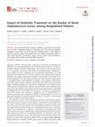 Research paper thumbnail of Impact of Antibiotic Treatment on the Burden of Nasal Staphylococcus aureus among Hospitalized Patients