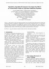 Research paper thumbnail of Simulation Algorithm Developed to Investigate the Effects of Various Rotor Faults in Cage Rotor Induction Machines