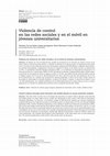 Research paper thumbnail of Violencia de control en las redes sociales y en el móvil en jóvenes universitarios