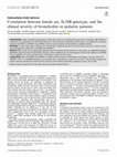 Research paper thumbnail of Correlation between female sex, IL28B genotype, and the clinical severity of bronchiolitis in pediatric patients