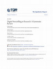 Research paper thumbnail of Digital Storytelling in Research: A Systematic Review