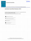 Research paper thumbnail of Australian Social Work Reviewers 2012