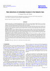 Research paper thumbnail of New detections of embedded clusters in the Galactic halo