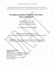 Research paper thumbnail of Decoupling Agricultural Policies in CGE Models: Theory and Empirics