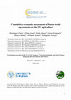 Research paper thumbnail of Cumulative economic assessment of future trade agreements on the EU agriculture