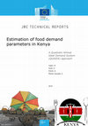 Research paper thumbnail of Estimation of food demand parameters in Kenya