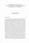 Research paper thumbnail of Reflexiones sobre la crisis de los cuidados de la infancia durante la pandemia de la COVID-19