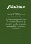 Research paper thumbnail of L’Alta Corte costituzionale della Repubblica del Madagascar si pronuncia in via preventiva sulle modifiche apportate allo Statuto dell’opposizione e dei partiti di opposizione