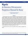 Research paper thumbnail of An Extension of Microeconomic Perspective of Demand for Money