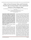 Research paper thumbnail of Study on Socio-Economic Status and Constraints Faced by the Livestock Farmers of the Aspirational Districts of West Bengal, India