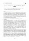 Research paper thumbnail of Farmers' Assessment of the Government Spraying Program in Ghana