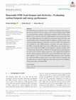 Research paper thumbnail of Renewable OME from biomass and electricity—Evaluating carbon footprint and energy performance