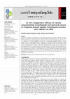 Research paper thumbnail of in vitro comparative efficacy of various concentrations of methanolic leaf and seed extract of Pongamia pinnata against Polyphagotarsonemus latus (Banks) in chilli