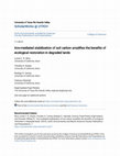 Research paper thumbnail of Iron-mediated stabilization of soil carbon amplifies the benefits of ecological restoration in degraded lands